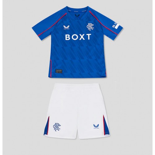 Dětský fotbalový dres Rangers 2024-25 Domácí Krátký Rukáv (+ trenýrky)